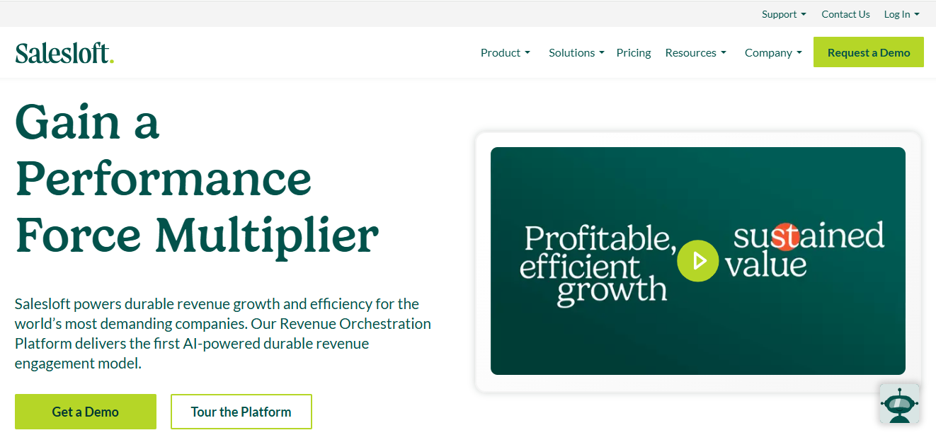 Salesloft Home Page