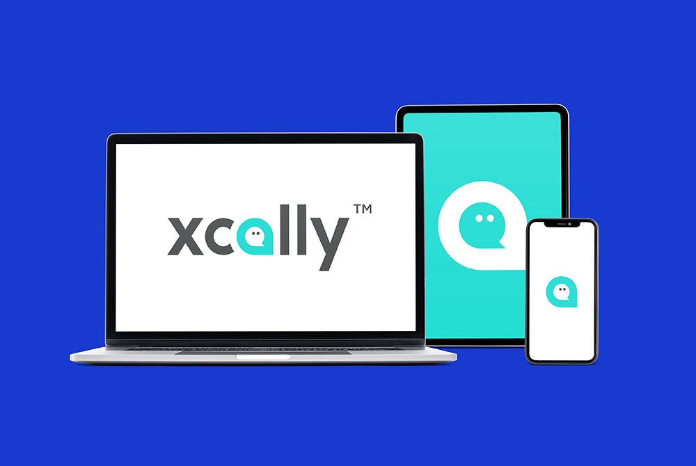 XCALLY logo change: Human and AI - XCALLY