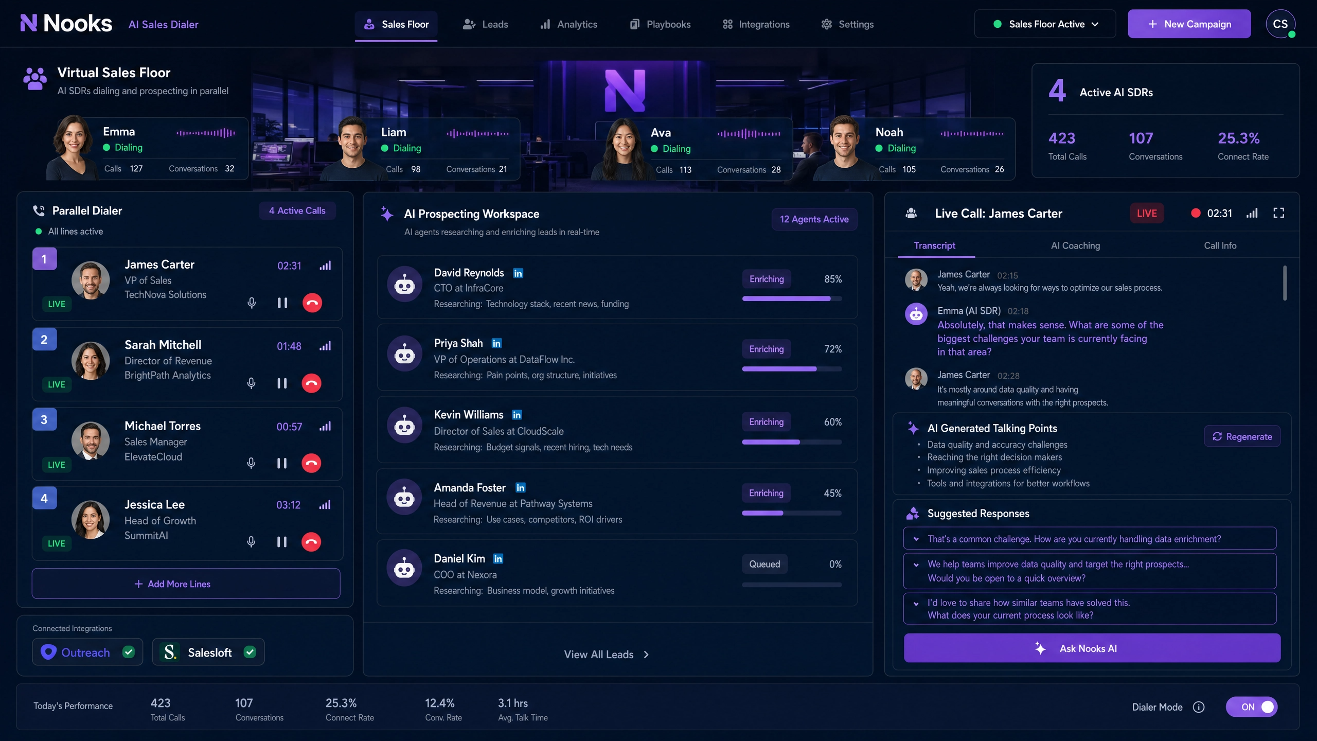 Nooks: The AI-Native Workspace for Collaborative Prospecting