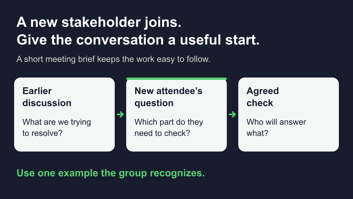 When a New Stakeholder Joins a Sales Evaluation